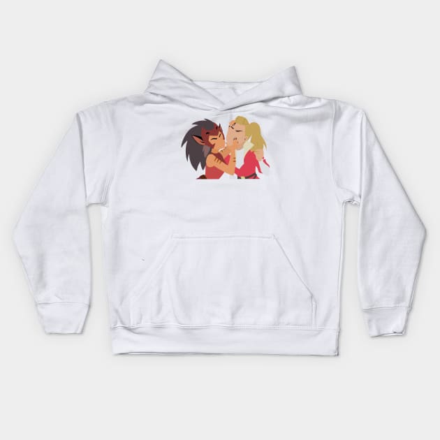 Catradora (Digital Drawing) Kids Hoodie by brendalee